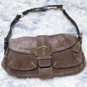 Small leather COACH bag